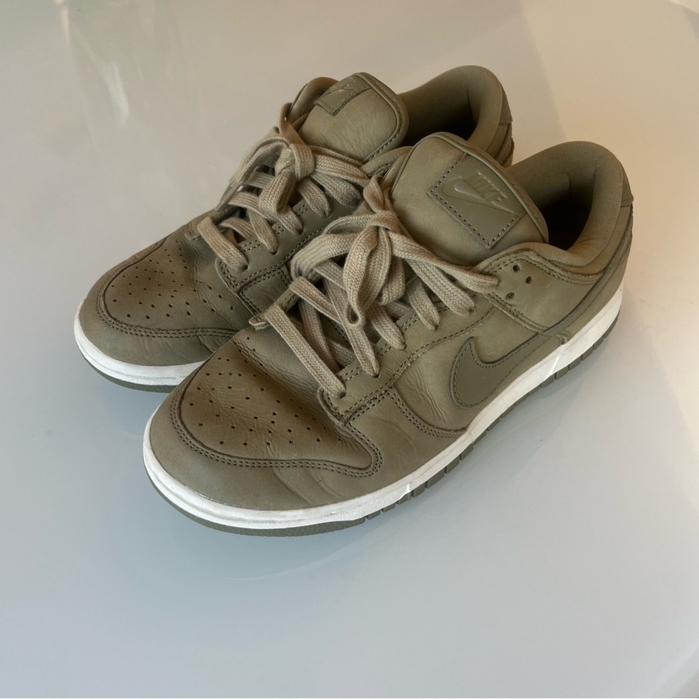 Nike Women's Sneakers in Olive Green with White Sole
